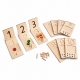 Ξύλινα Πινακάκια Αριθμών με Ξυλάκια – Montessori Εκπαιδευτικό Παιχνίδι